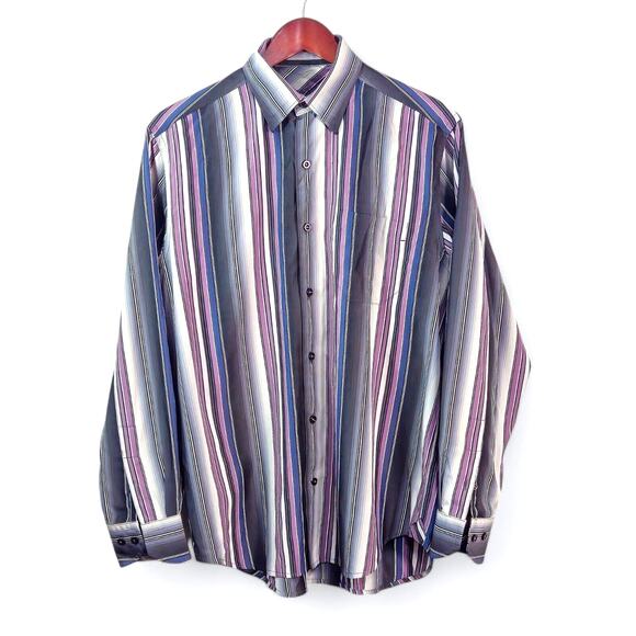 Tommy Bahama Other - Tommy Bahama Men's Shirt Silk Button-Up Blue Stripe Preppy Nautical Tropical S